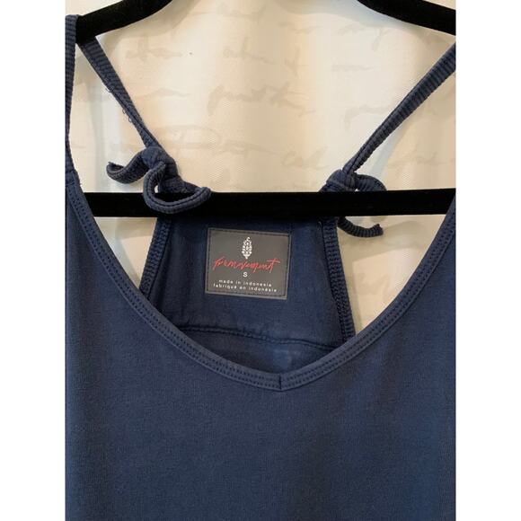 Free People Hot Shot Onesie- Navy Oversized Harem Romper - Size Small - Picture 5 of 7